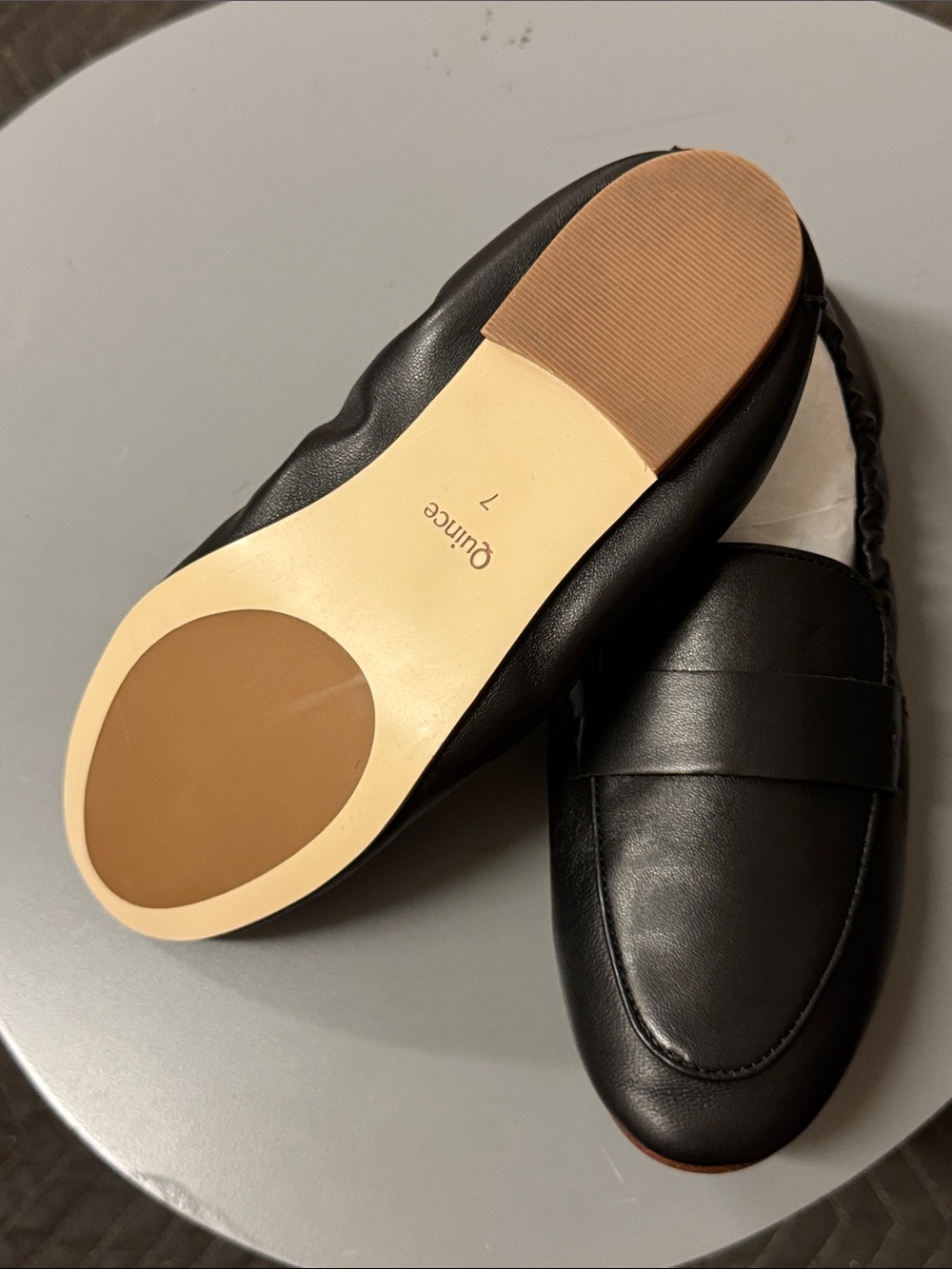 Women’s Quince Italian Leather Soft Loafer/Black Size 7 - Picture 9 of 10
